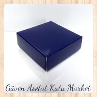 6x6x2.5 Lacivert Komple Karton Kutu