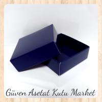 6x6x2.5 Lacivert Komple Karton Kutu