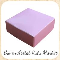 6x6x2.5 Pembe Komple Karton Kutu