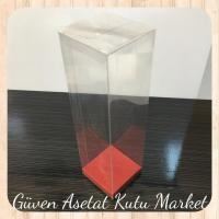 6x6x21 Altı Bordo İç Yükseltici Karton Üstü Otomatik Kutu