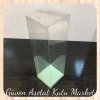 6x6x21 Altı Su Yeşili İç Yükseltici Karton Üstü Otomatik Kutu