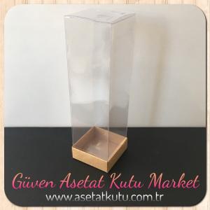 6x6x21 Asetat Tek Taraflı, Kraft Karton Kutu