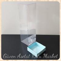 6x6x21 Mavi Karton Kutu