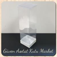 6x6x21 Mavi Puantiyeli Karton Kutu