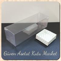 6x6x21 Mavi Puantiyeli Karton Kutu