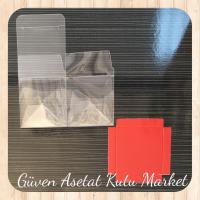 6x6x6 Altı Bordo İç Yükseltici Karton Üstü Otomatik Kutu