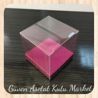 6x6x6 Altı Mor İç Yükseltici Karton Üstü Otomatik Kutu