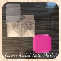 6x6x6 Altı Mor İç Yükseltici Karton Üstü Otomatik Kutu