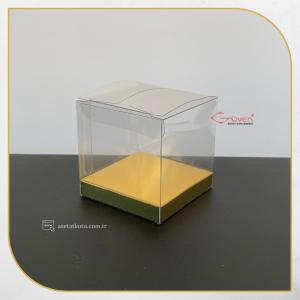 6x6x6 Gold İç Yükselticili Otomatik Asetat Kutu