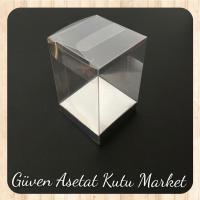 6x6x8 Gümüş İç Yükselticili Otomatik Asetat Kutu