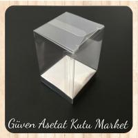 6x6x8 Gümüş İç Yükselticili Otomatik Asetat Kutu