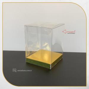 6x6x8 Gold İç Yükselticili Otomatik Asetat Kutu