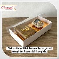 7x13x3 Gold İçli, Altı Beyaz Karton Üstü Asetat Kutu 