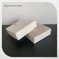 7x7x2.2 Beyaz Komple Karton Kutu