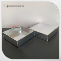 7x7x2.2 Gümüş Komple Karton Kutu