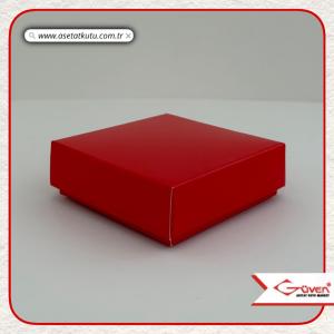 7x7x2.2 Kırmızı Komple Karton Kutu