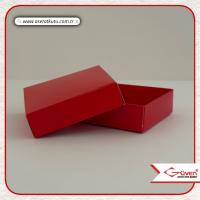 7x7x2.2 Kırmızı Komple Karton Kutu