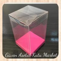 7x7x8 Altı Fuşya İç Yükseltici Karton Üstü Otomatik Kutu