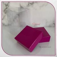 8x8x12 Asetat, Çift Taraflı Mor Karton Kutu