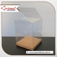 8x8x10 Kraft İç Yükselticili Otomatik Asetat Kutu