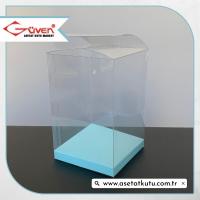 8x8x12 Mavi İç Yükselticili Otomatik Asetat Kutu