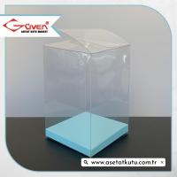 8x8x12 Mavi İç Yükselticili Otomatik Asetat Kutu