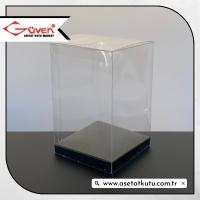 8x8x12 Siyah İç Yükselticili Otomatik Asetat Kutu