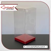 8x8x16 Bordo İç Yükselticili Otomatik Asetat Kutu