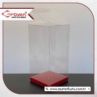 8x8x16 Bordo İç Yükselticili Otomatik Asetat Kutu