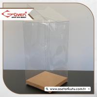 8x8x16 Kraft İç Yükselticili Otomatik Asetat Kutu