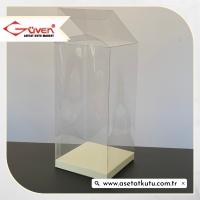 8x8x16 Krem İç Yükselticili Otomatik Asetat Kutu