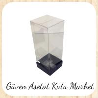 8x8x20 Asetat, Tek Taraflı Lacivert Kutu