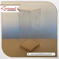 8x8x20 Kraft İç Yükselticili Otomatik Asetat Kutu