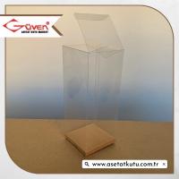 8x8x20 Kraft İç Yükselticili Otomatik Asetat Kutu