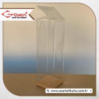 8x8x25 Kraft İç Yükselticili Otomatik Asetat Kutu