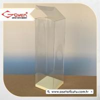 8x8x25 Krem İç Yükselticili Otomatik Asetat Kutu
