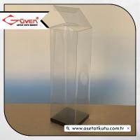 8x8x25 Siyah İç Yükselticili Otomatik Asetat Kutu