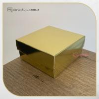 8x8x3.5 Gold Komple Karton Kutu