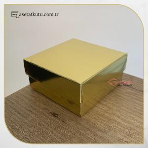 8x8x3.5 Gold Komple Karton Kutu