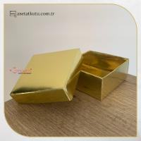 8x8x3.5 Gold Komple Karton Kutu