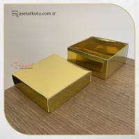 8x8x3.5 Gold Komple Karton Kutu