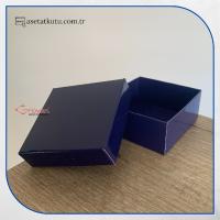 8x8x3.5 Lacivert Komple Karton Kutu