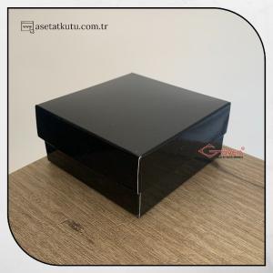 8x8x3.5 Siyah Komple Karton Kutu