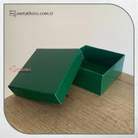 8x8x3.5 Yeşil Komple Karton Kutu