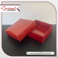 8x8x3 Bordo Komple Karton Kutu
