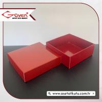 8x8x3 Bordo Komple Karton Kutu