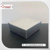 8x8x3 Gümüş Komple Karton Kutu