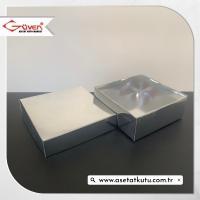 8x8x3 Gümüş Komple Karton Kutu