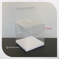 8x8x8 Beyaz İç Yükselticili Otomatik Asetat Kutu