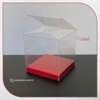 8x8x8 Bordo İç Yükselticili Otomatik Asetat Kutu